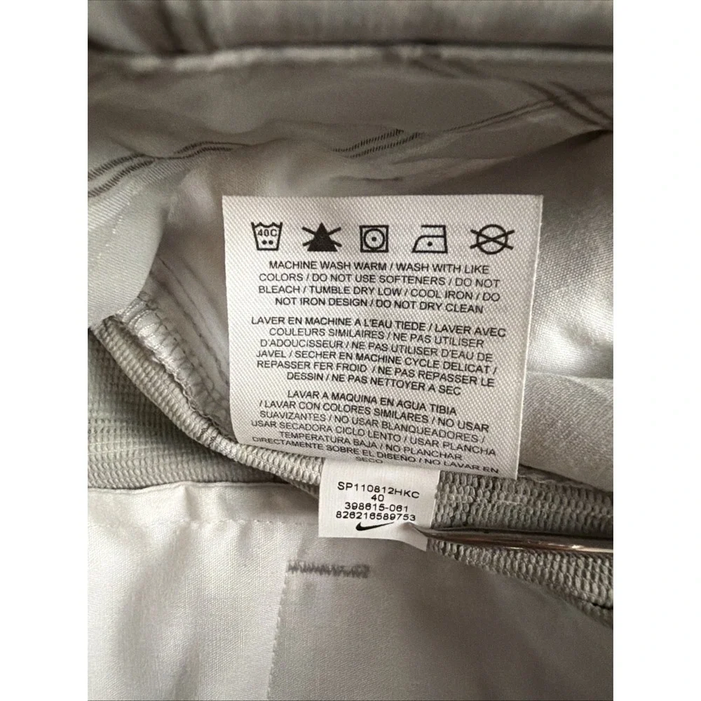 Nike Golf Mens 40/11 Beige Plaid Performance Stretch Golf Shorts Shorts